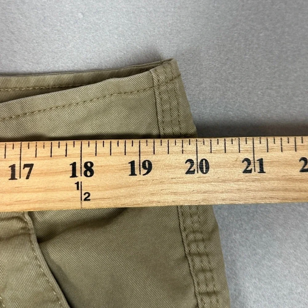 Wrangler Pants Mens 40X30 Tan Relaxed Fit Cargo Utility Stretch Flat Front Logo